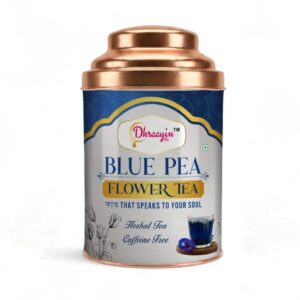 DHRAAYIN Blue Pea Flower Tea (50g) | 100% Natural Butterfly Pea Herbal Tea | Caffeine Free | Supports Brain Function, Stress Relief, Skin & Hair Health | Color Changing Tea
